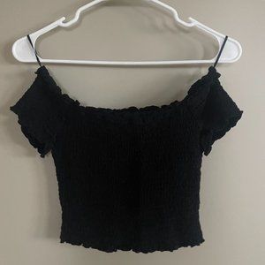 Off-The-Shoulder Smocked Top
